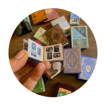 How to make Miniature Books: DIY Craft Tutorial book binding, how to bind a  Mini Book, handmade gift 