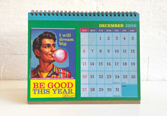 'Be Good This Year' Postcard Desk Calendar & Planner 2026