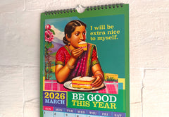 'Be Good This Year' Wall Calendar & Planner 2026