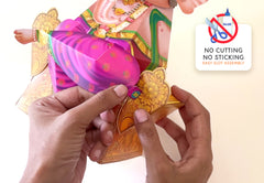 Big Ganesha Idol DIY Paper Craft Kit - Height 13 inches