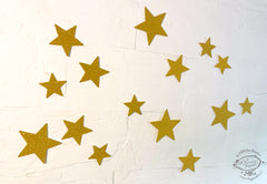 Golden Stars Paper Bunting