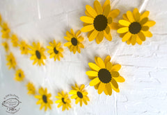 Yellow Sunflower Paper Bunting