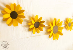 Yellow Sunflower Paper Bunting