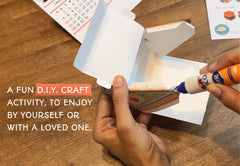 Colourful Typewriter Desk Calendar 2026 & 2027 DIY Paper Craft Kit