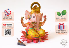 Ganpati Decor Combo Saver 4 - DIY Ganpati + 2 Banana Trees