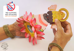 Ganpati Decor Combo Saver 1 - DIY Ganpati + 2 Flower Fairy Lights