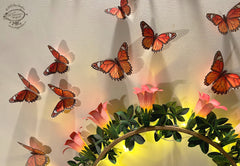 Ganpati Decor Combo Saver 2 - DIY Ganpati + 2 Flower Fairy Lights + 24 Butterflies