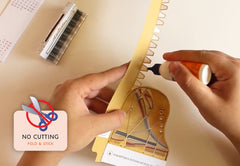 Turquoise Mini Grand Piano Calendar 2026 & 2027 - DIY Paper Craft Kit