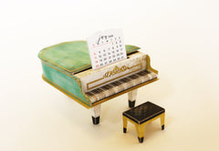 Turquoise Mini Grand Piano Calendar 2026 & 2027 - DIY Paper Craft Kit