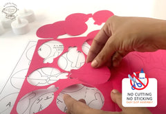 Ganpati Decor Combo Saver 8 - Big Ganesha + 36 Flowers + 20 Leaves + 4 Lotus Diyas