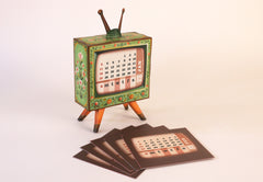 Mini TV Desk Calendar 2026 DIY Paper Craft Kit