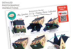 Mini Happy Home Desk Calendar 2026 DIY Paper Craft Kit