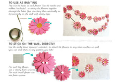 Pink Daisy and Happy Birthday Paper Party Decor