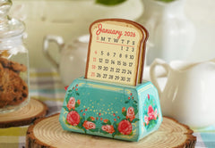 Mini Toaster Desk Calendar 2026 - DIY Paper Craft Kit