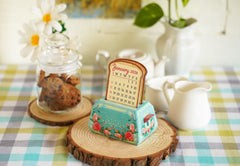 Mini Toaster Desk Calendar 2026 - DIY Paper Craft Kit