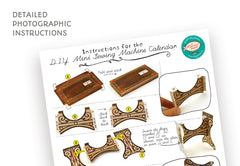 Mini Sewing Machine Desk Calendar 2026 DIY Paper Craft Kit