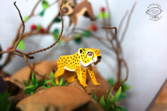BOX SET of 12 DIY Mini Endangered Animals Paper Craft Kits