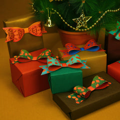 Set of 12 Paper Bows for Gifts