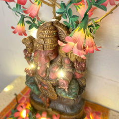 Festive Combo Saver Pack of 5 Pink Paper Flower Fairy Lights