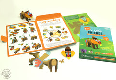 Mini Mandrill Monkey DIY Animal Paper Craft Kit