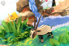 BOX SET of 12 DIY Mini Endangered Animals Paper Craft Kits