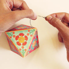 Set of 10 Geometric Ornaments - DIY Paper Craft Kit