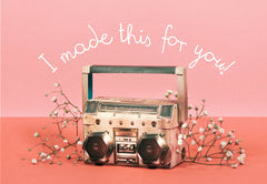 Realistic Mini Boombox DIY Paper Craft Kit