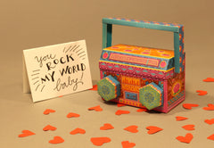 Colourful Mini Boombox DIY Paper Craft Kit