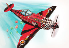 Candy Bomber Paper Aeroplane - DIY Paper Craft Kit