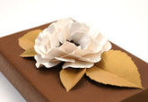 Set of 10 Pearl White 'Crush & Use' Paper Wild Roses