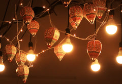Festive Combo Saver Pack of 5 Mini Hot Air Balloon Fairy Lights