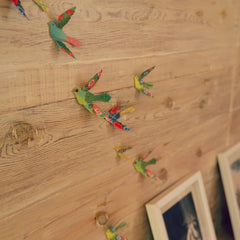 3 Packs of 24 Decorative Paper Birds - 72 Birds