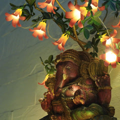 Festive Combo Saver Pack of 5 Pink Paper Flower Fairy Lights