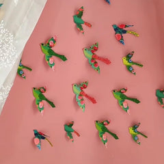 3 Packs of 24 Decorative Paper Birds - 72 Birds