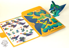 Mini Dilophosaurus DIY Dinosaur Paper Craft Kit