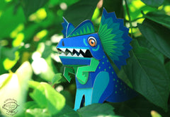 Mini Dilophosaurus DIY Dinosaur Paper Craft Kit