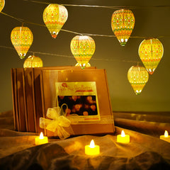 Festive Combo Saver Pack of 5 Mini Hot Air Balloon Fairy Lights