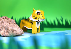 Mini Tiger DIY Animal Paper Craft Kit