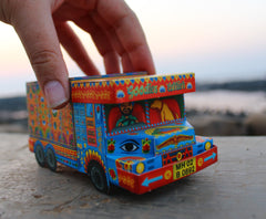 Blue ‘Goodies Carrier’ Truck container DIY Paper Craft Kit