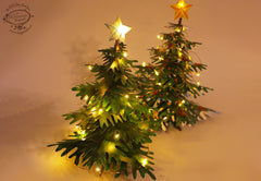Paper Christmas Tree with Fairy Lights: DIY Paper Craft Kit
