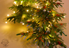 Paper Christmas Tree with Fairy Lights: DIY Paper Craft Kit