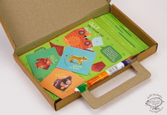 BOX SET of 12 DIY Mini Endangered Animals Paper Craft Kits