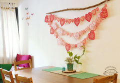 Sweet Hearts Premium Paper Bunting