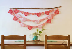 Sweet Hearts Premium Paper Bunting
