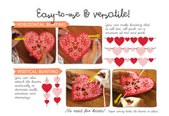 Sweet Hearts COMBO SAVER: Paper Hearts Bunting & Fairy Lights