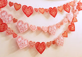 Sweet Hearts Premium Paper Bunting