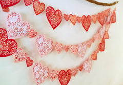 Sweet Hearts Premium Paper Bunting