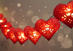 Hearts & Flowers COMBO SAVER: Paper Hearts Fairy Lights & Bunting