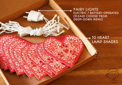 Hearts & Flowers COMBO SAVER: Paper Hearts Fairy Lights & Bunting
