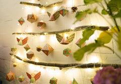 Christmas Decor Combo Saver 2 - 30 Ornaments, 6 angels, 4 Fairy Lights